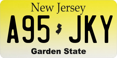 NJ license plate A95JKY