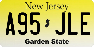 NJ license plate A95JLE