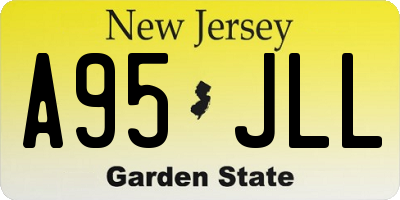 NJ license plate A95JLL