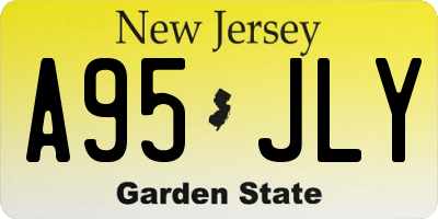 NJ license plate A95JLY