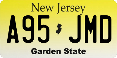 NJ license plate A95JMD