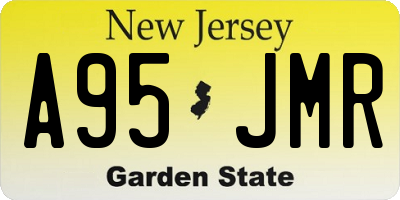 NJ license plate A95JMR