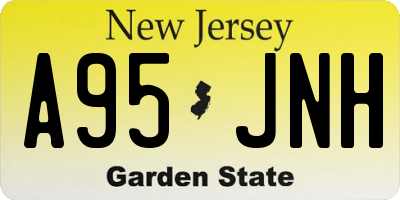 NJ license plate A95JNH