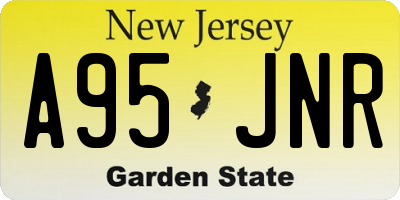 NJ license plate A95JNR
