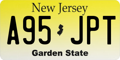 NJ license plate A95JPT