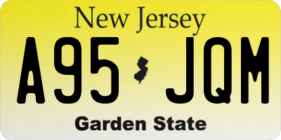 NJ license plate A95JQM