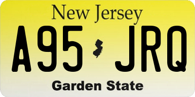 NJ license plate A95JRQ