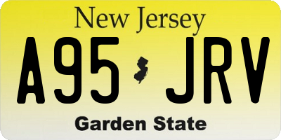 NJ license plate A95JRV