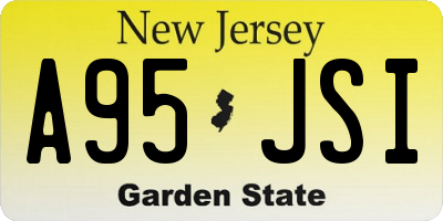 NJ license plate A95JSI