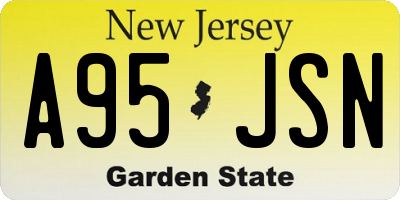 NJ license plate A95JSN