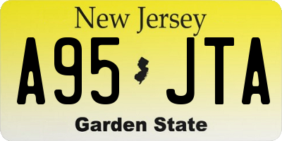 NJ license plate A95JTA