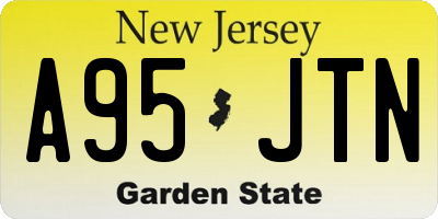 NJ license plate A95JTN