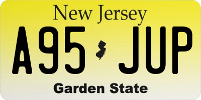 NJ license plate A95JUP