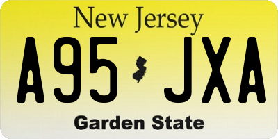 NJ license plate A95JXA