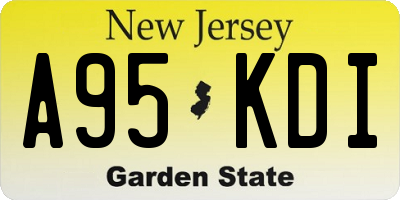 NJ license plate A95KDI