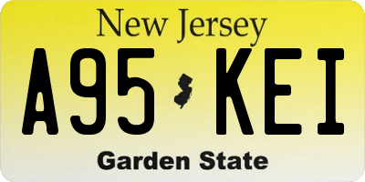 NJ license plate A95KEI