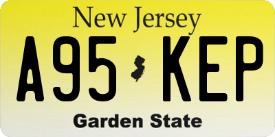 NJ license plate A95KEP
