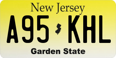 NJ license plate A95KHL