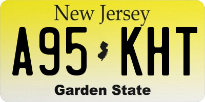 NJ license plate A95KHT