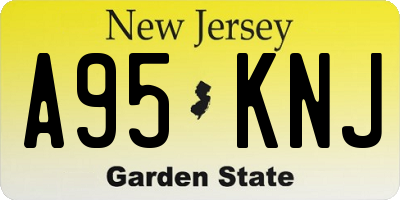 NJ license plate A95KNJ