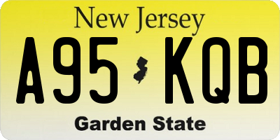 NJ license plate A95KQB