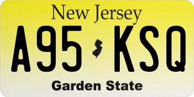 NJ license plate A95KSQ