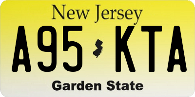 NJ license plate A95KTA