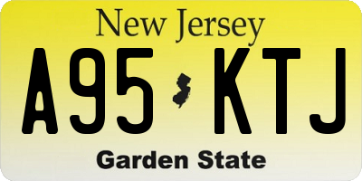 NJ license plate A95KTJ