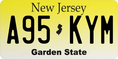 NJ license plate A95KYM
