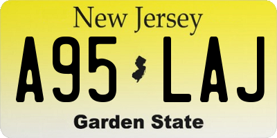NJ license plate A95LAJ