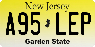 NJ license plate A95LEP