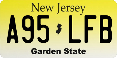 NJ license plate A95LFB