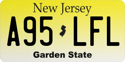 NJ license plate A95LFL