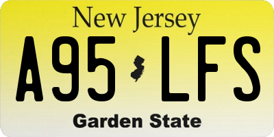 NJ license plate A95LFS