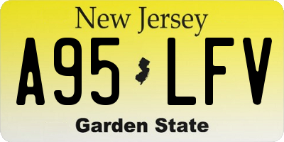 NJ license plate A95LFV