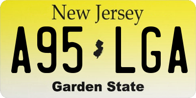 NJ license plate A95LGA