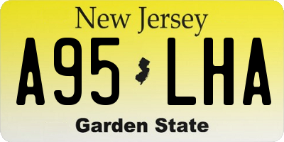 NJ license plate A95LHA