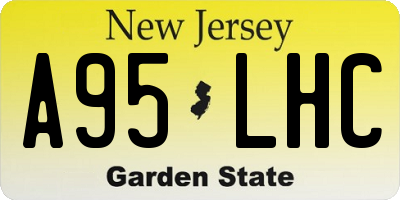 NJ license plate A95LHC