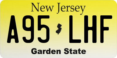 NJ license plate A95LHF