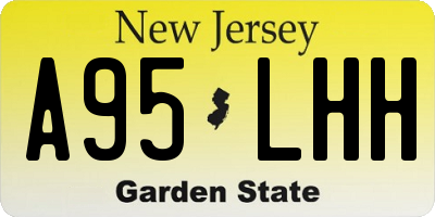 NJ license plate A95LHH