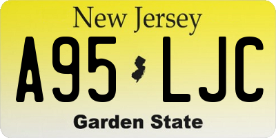 NJ license plate A95LJC
