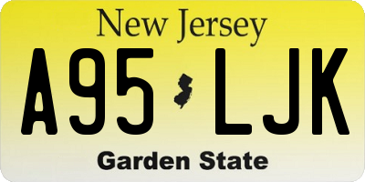 NJ license plate A95LJK