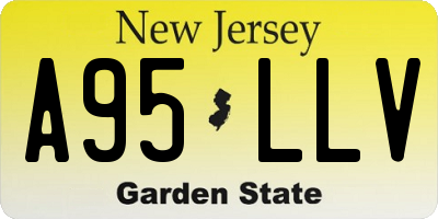 NJ license plate A95LLV