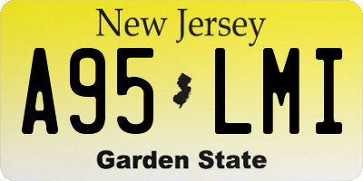 NJ license plate A95LMI