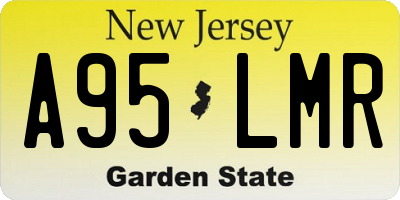 NJ license plate A95LMR