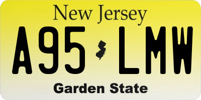 NJ license plate A95LMW