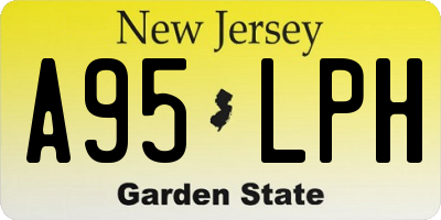 NJ license plate A95LPH