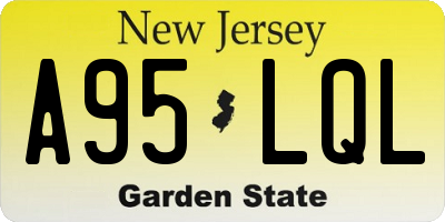 NJ license plate A95LQL