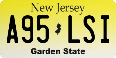 NJ license plate A95LSI