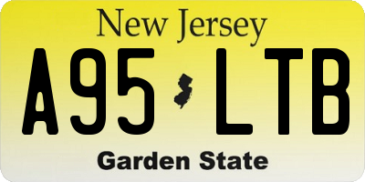 NJ license plate A95LTB